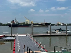 Legatura di alluminio 6061 T6 banchina galleggiante marina galleggiante ponton per uso di yacht club