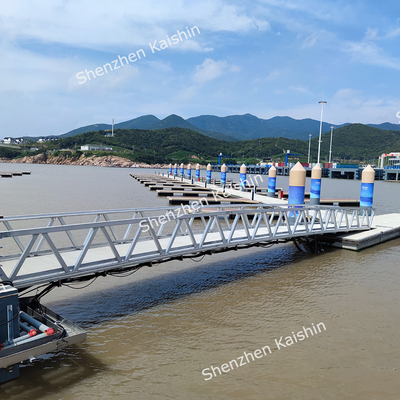 Durable Aluminum Gangways Floating Pontoon Walkway Ramp For Marine Floating Dock/Boat Access