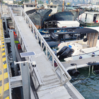 Marine Floating Dock Aluminum Gangways WPC / Plastic / Wood Deck