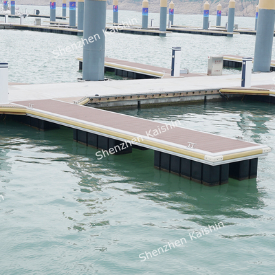 Marine Floating Finger Dock Customized Size 15-20 Years Lifespan Aluminum Alloy Floating Pontoon For Yacht Ship Boat