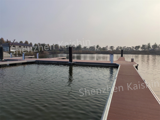 Aluminum Floating Docks Marina Floating Bridge Yacht Floating Pontoon For Waterfront Project