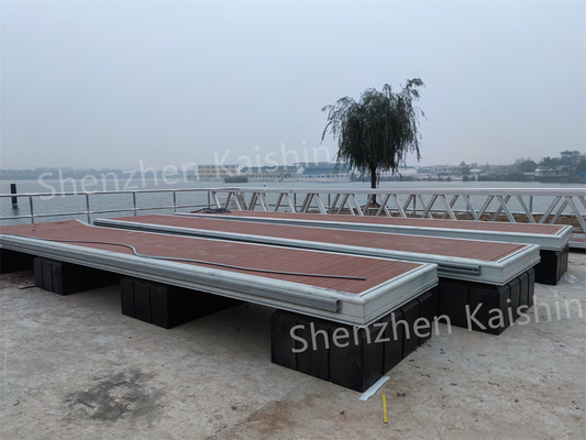 Aluminum Floating Docks Marina Floating Bridge Yacht Floating Pontoon For Waterfront Project