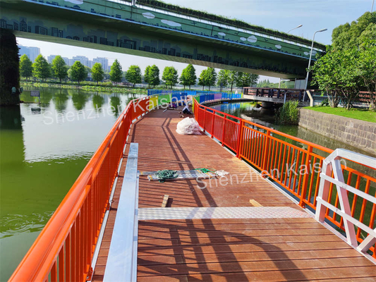Stable Marine Aluminum Floating Docks Movable Boating Pontoon Jetty