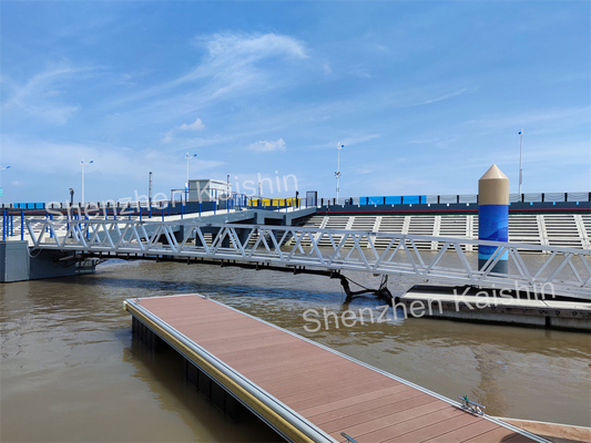 Marine Aluminum Floating Docks Boating Floating Pontoon Jetty For Lakes / Moles