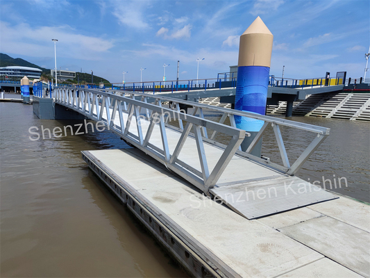 Rubber Fender Floating Dock Gangway Aluminum Marine Dock Ramps Float Pontoon