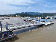 WPC Decking Aluminum Floating Dock Floating Boat Berth For Marine Pontoon