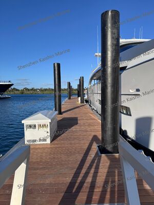 Scratch Resistant Floating Pontoon Finger Dock with Marine-grade Aluminum Alloy 6061 T6 and Customized Size for Marina Dock