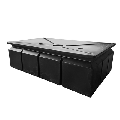 Black LLDPE Floaters With Loading Capacity Of 350kgs/M2 And EPS Foam For Marina Floating Dock