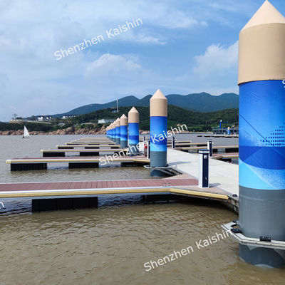 Pontoon galleggianti portatili di alluminio marino personalizzati per progetti di marina pesanti