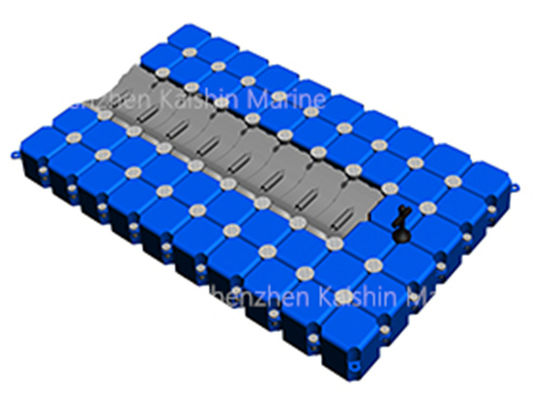Piattaforma galleggiante in HDPE stabilizzata UV 500 x 500 x 400 mm resistente alla corrosione
