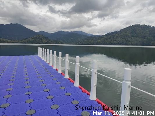 Cubi galleggianti in HDPE per pontili modulari con stabilizzazione UV e resistenza alla corrosione, assemblaggio senza attrezzi